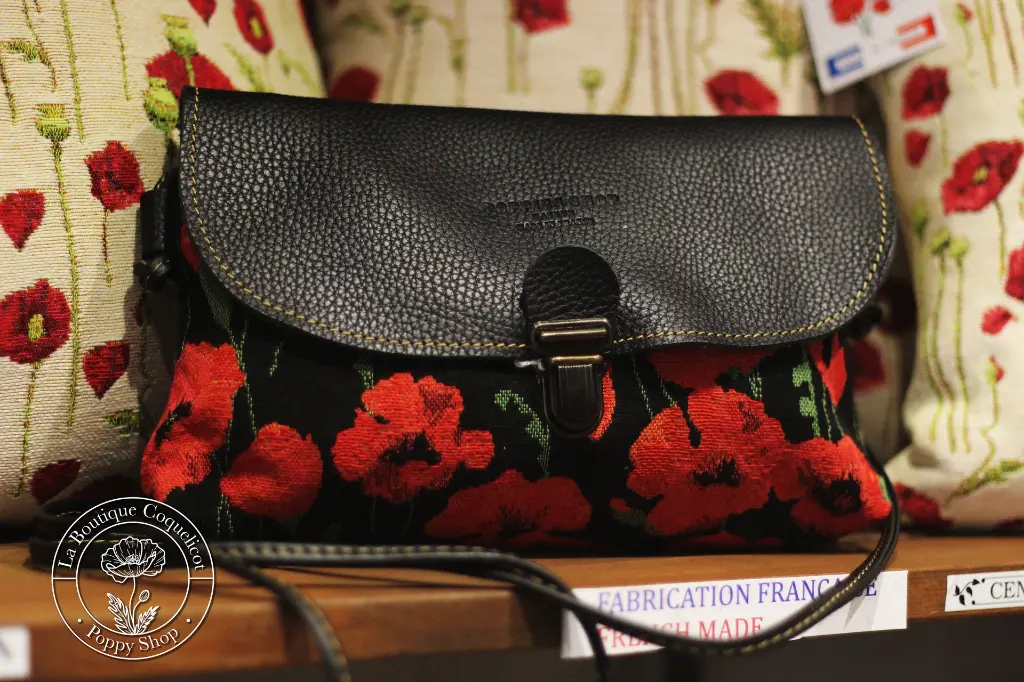 Sac bandouillère moyen coq noir.webp